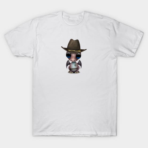 Cute Baby Dragon Sheriff T-Shirt by jeffbartels